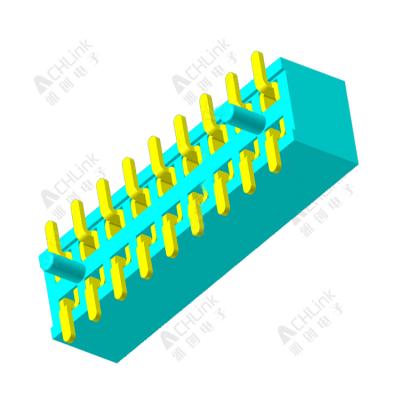 Female Header 1.0mm double row SMT with positioning column H=2.1MM
