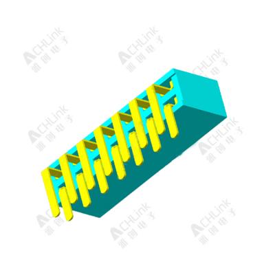 Female Header1.27MM double row 90 degrees H=3.4MM