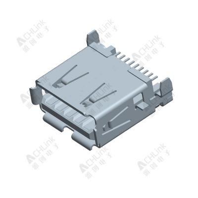 USB 3.0MM A TYPE 9P FEMALE.SMT SINKING PLATE TYPE