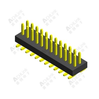 PIN HEADER PH1.0*1.0MM DOUBLE ROW SINGLE PLASTIC SMT H=1.00MM