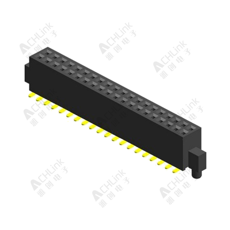 FEMALE HEADER PH1.27*1.27MM DOUBLE ROW SMT SIDE PILLAR