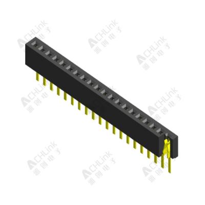 FEMALE HEADER PH2.0MM SINGLE ROW S 180° H=4.0MM/4.3MM/4.6MM