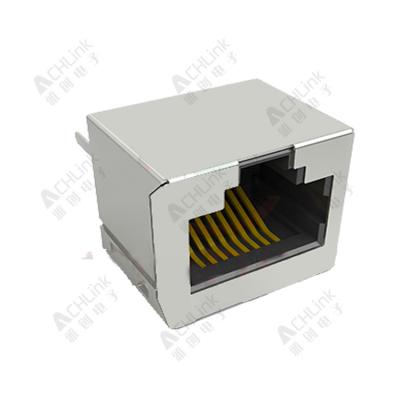 RJ45 CONNECTOR 8P8C 180° LRON SHELL PACKAGE
